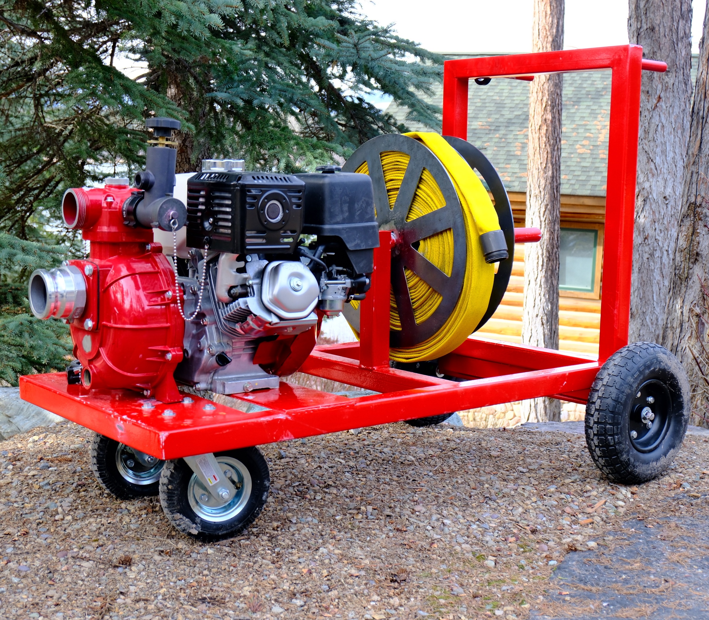 Headwater Fire Mobile Wildfire Defense System — portable pump and sprinkler kit